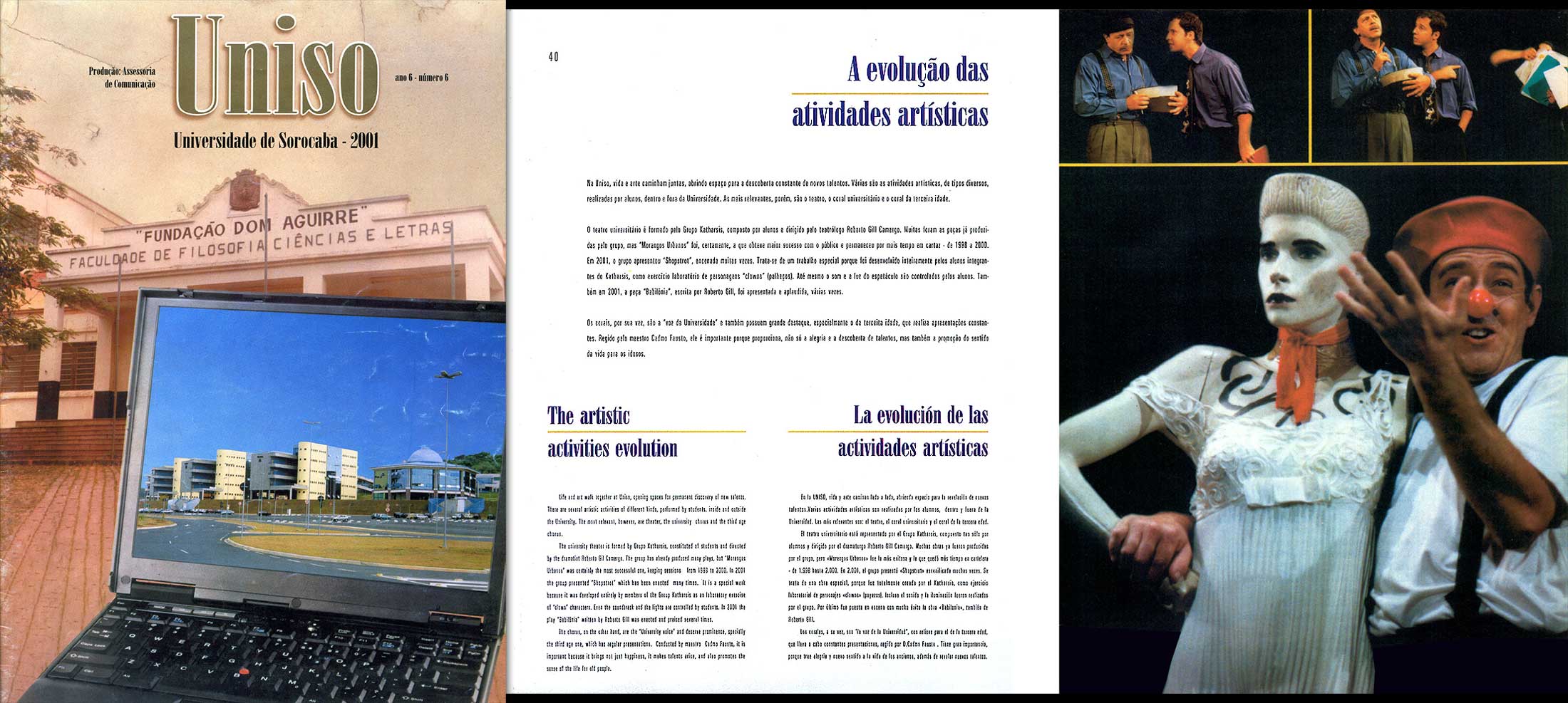Revista Uniso trilíngue desenvolvida anualmente