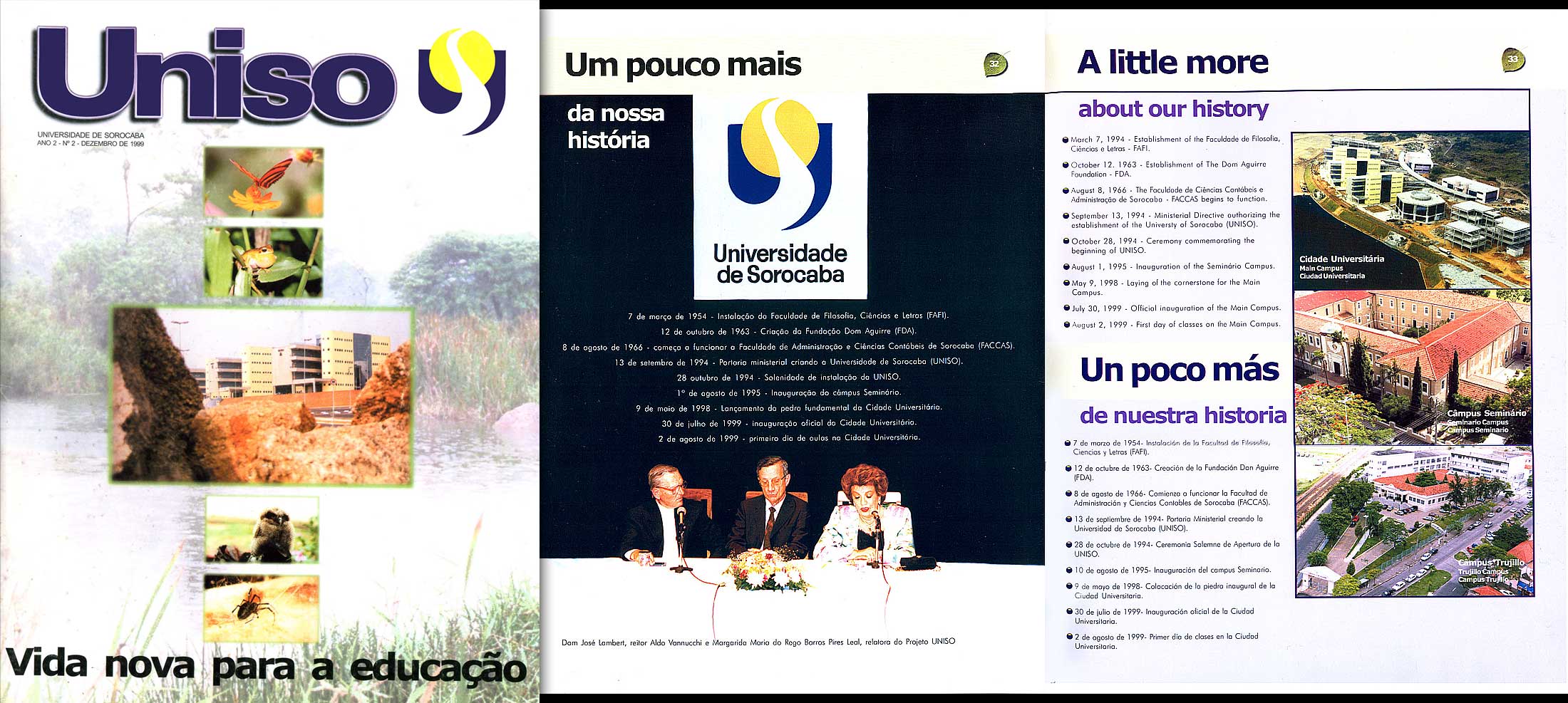 Revista Uniso trilíngue desenvolvida anualmente